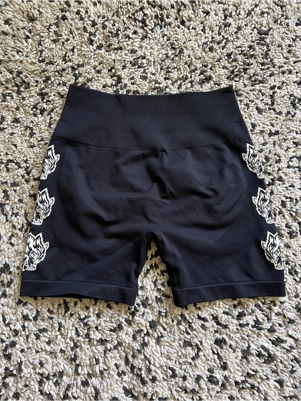 DARC Sport SHE Shorts Black Tri Wolf Logo Black Gym Athletic Women’s Size Small
